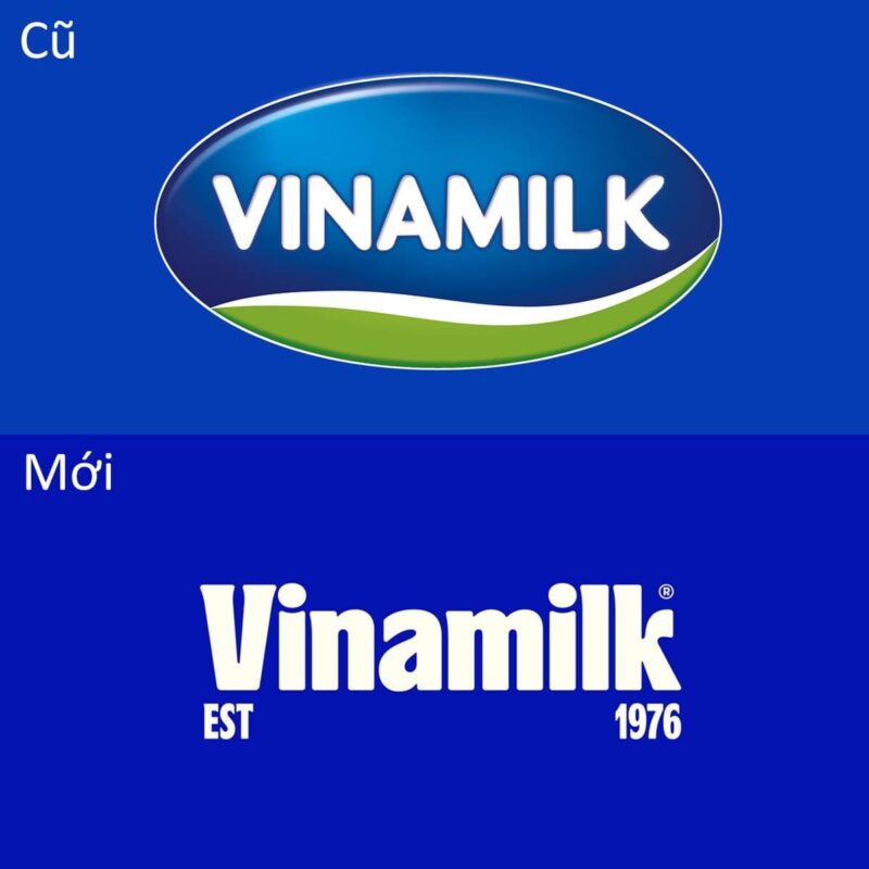 Logo Vinamilk cũ và mới